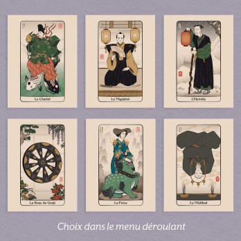 Affiche Carte du Tarot d'Edo