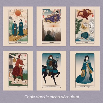 Affiche Carte du Tarot d'Edo