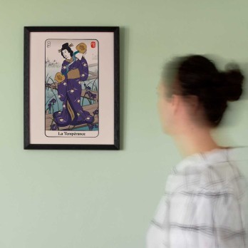 Affiche Carte du Tarot d'Edo