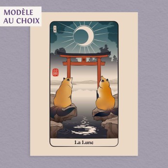 Affiche Carte du Tarot d'Edo