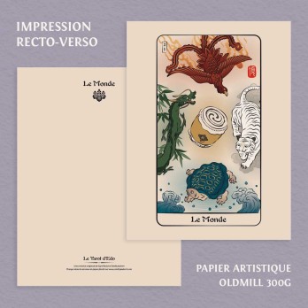 Affiche Carte du Tarot d'Edo