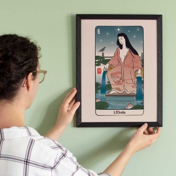 Affiche Carte du Tarot d'Edo