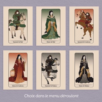 Affiche Carte du Tarot d'Edo
