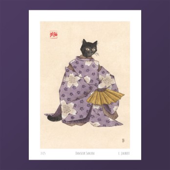 Danseur Sakura│Tirage d'art