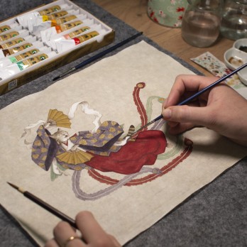 Déesse céleste│Peinture originale
